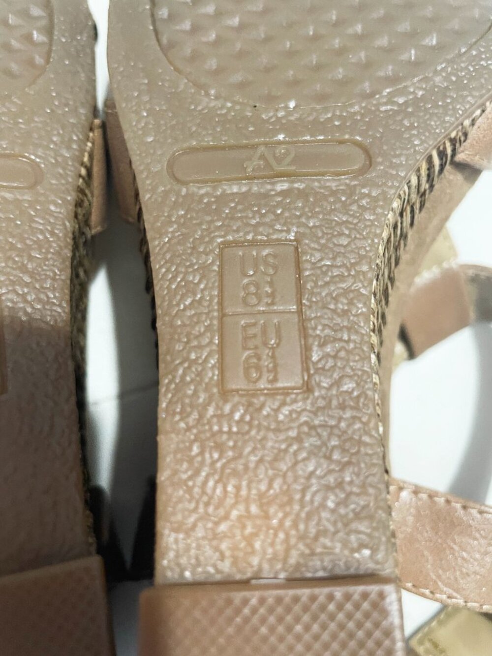 A2 by Aerosoles Tan Strappy Espadrille Wedge Comfy Open Toe Sandals Size 8.5M - Picture 8 of 11